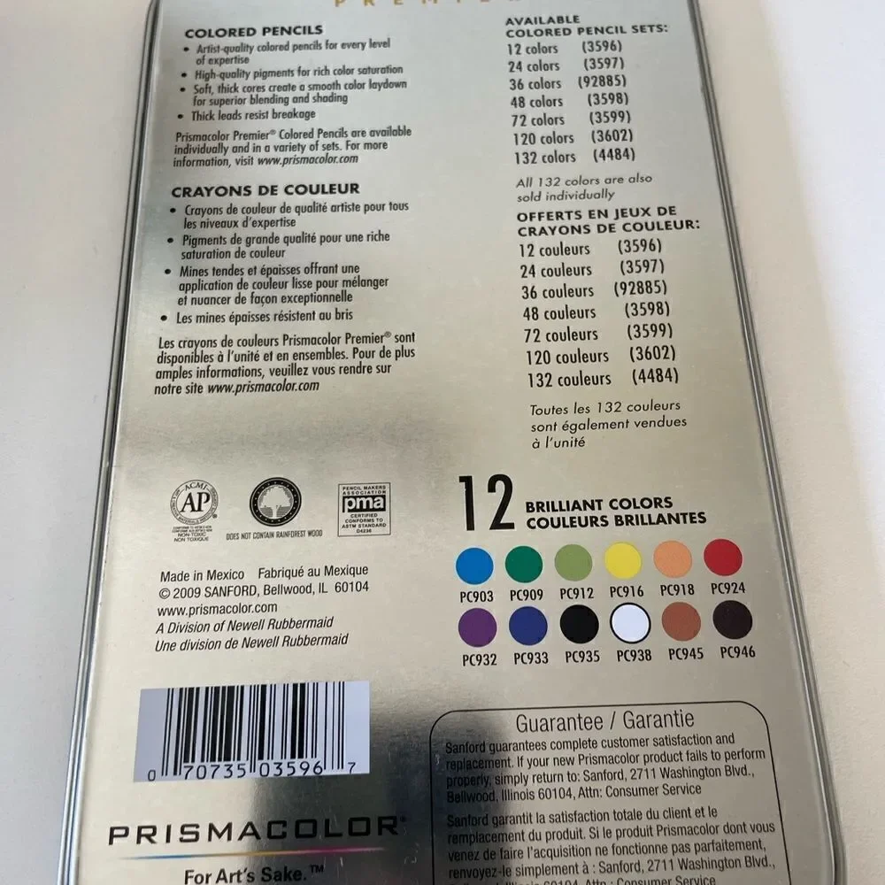 NIB Prismacolor Premier Colored Pencil Set